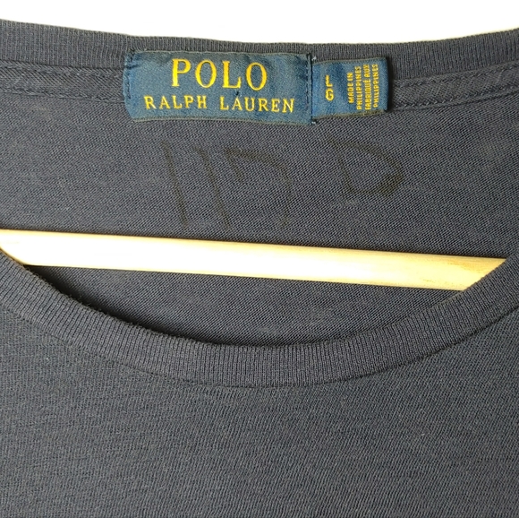 Polo Ralph Lauren Women Neck Stripe Floral Long Sleeve Top Pocket Pony Shirt L - Picture 5 of 6